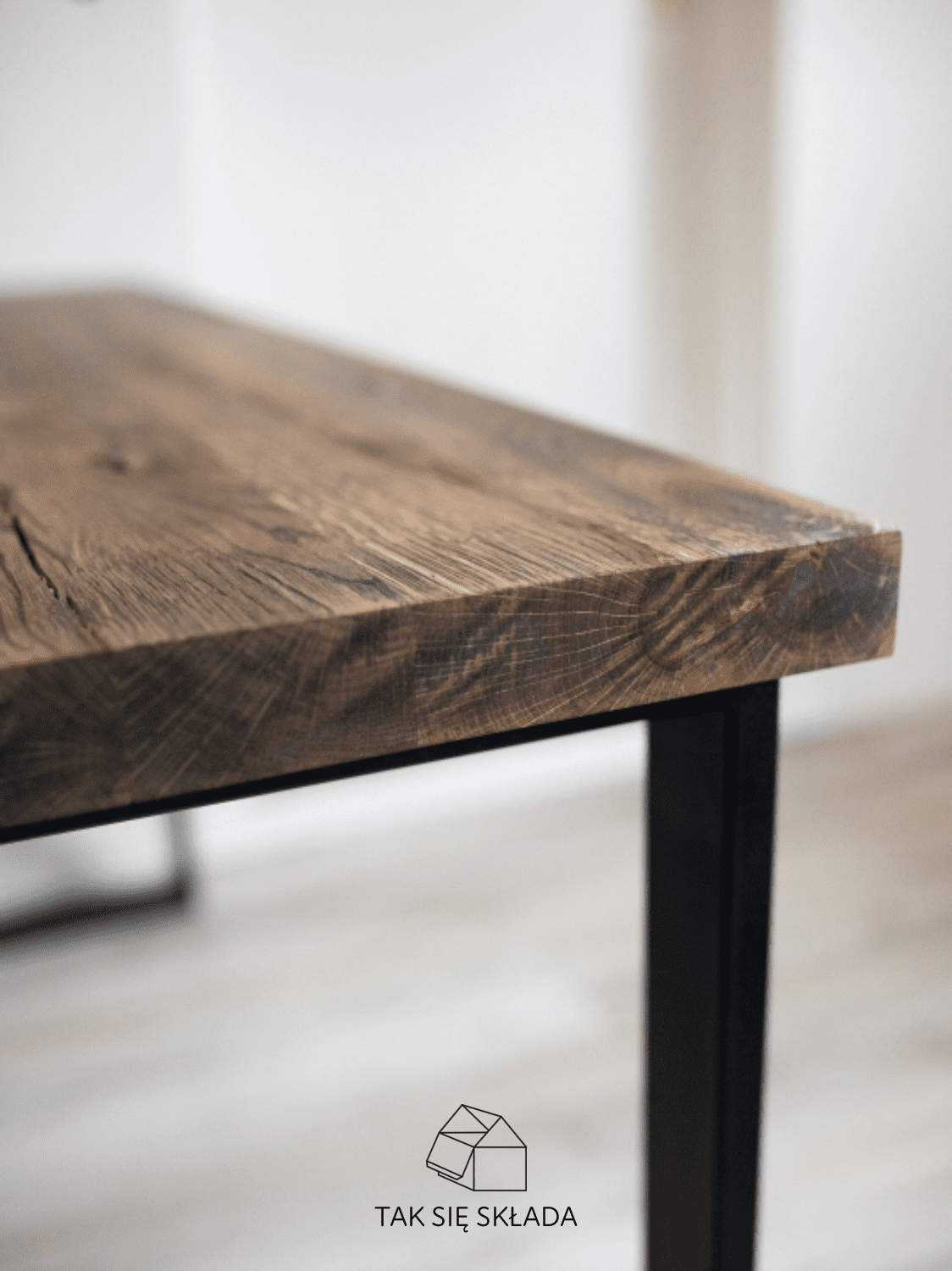 produkt #UP- Postarzany stół industrialny