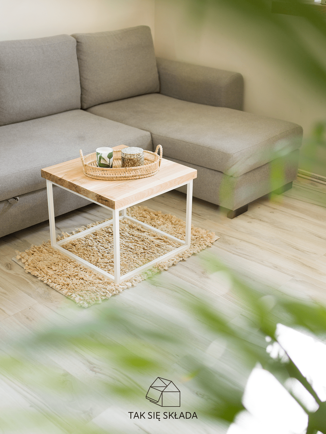 Industrialny stolik kawowy kubik produkt Industrialny stolik kawowy kubik
