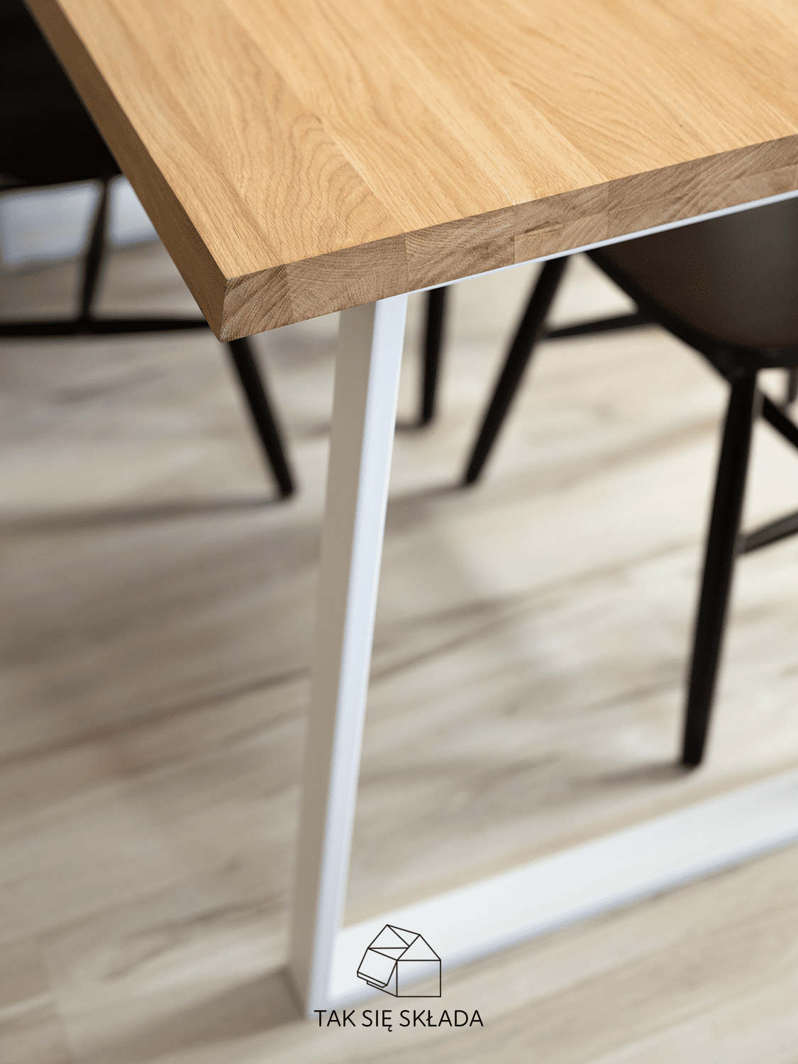 stół industrialny z trapezowym stelażem produkt stół industrialny z trapezowym stelażem