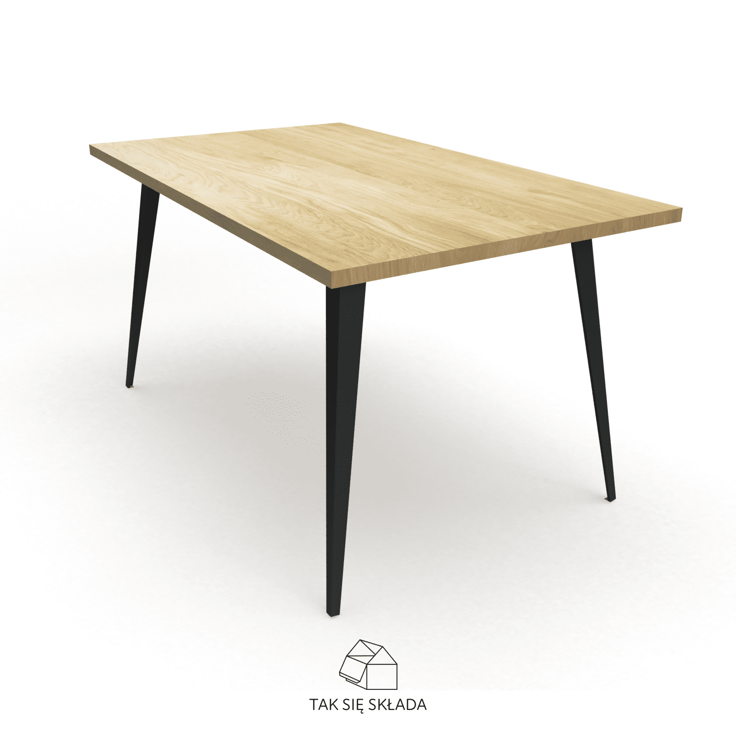 produkt stół industrialny ze skośnymi nogami WI