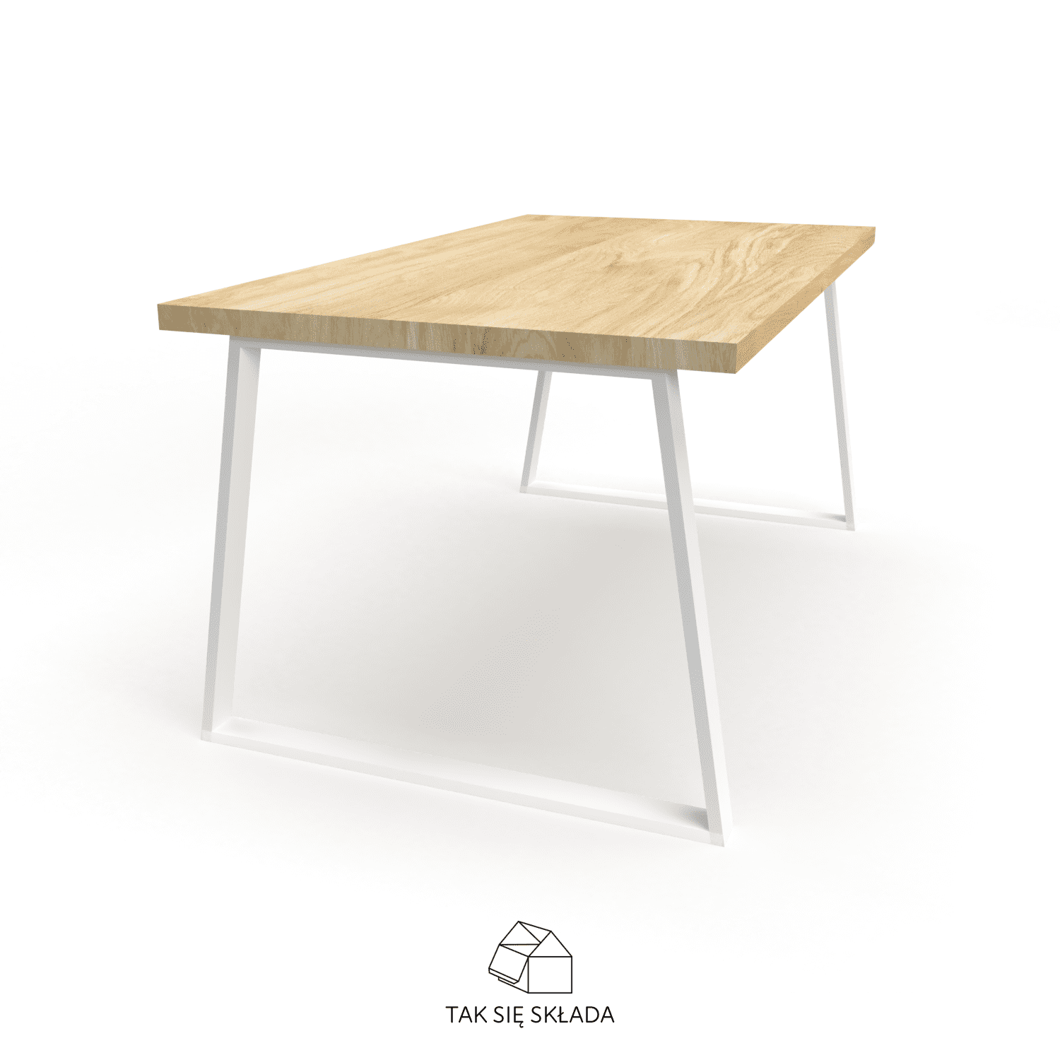 produkt stół z trapezowym stelażem