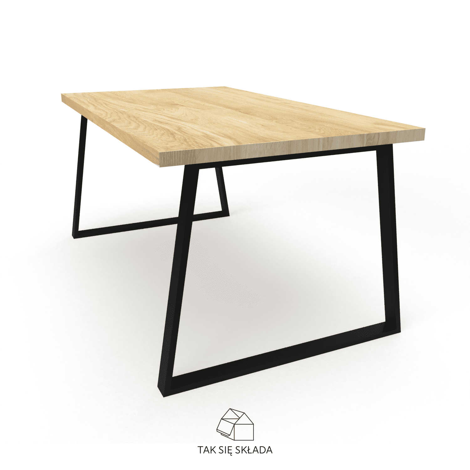 stół z trapezowym stelażem produkt stół z trapezowym stelażem