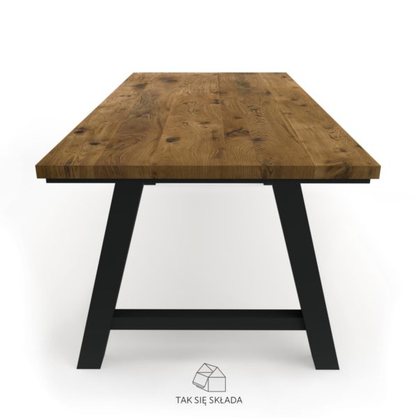 stół industrialny z solidną podstawą stół industrialny z solidną podstawą