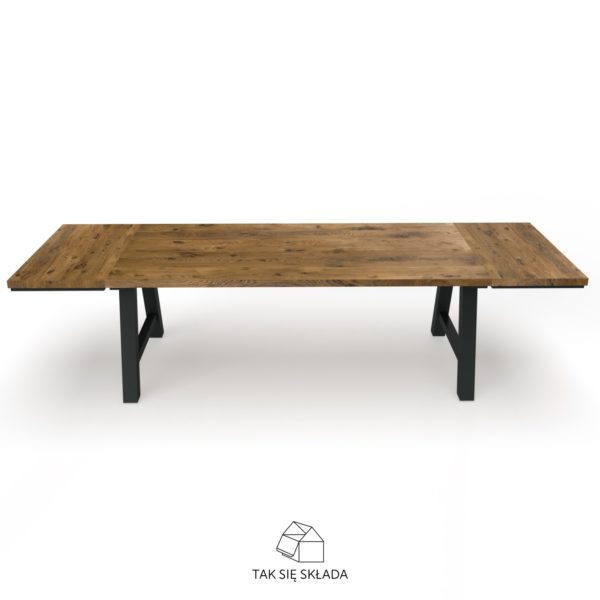 stół industrialny z solidną podstawą stół industrialny z solidną podstawą